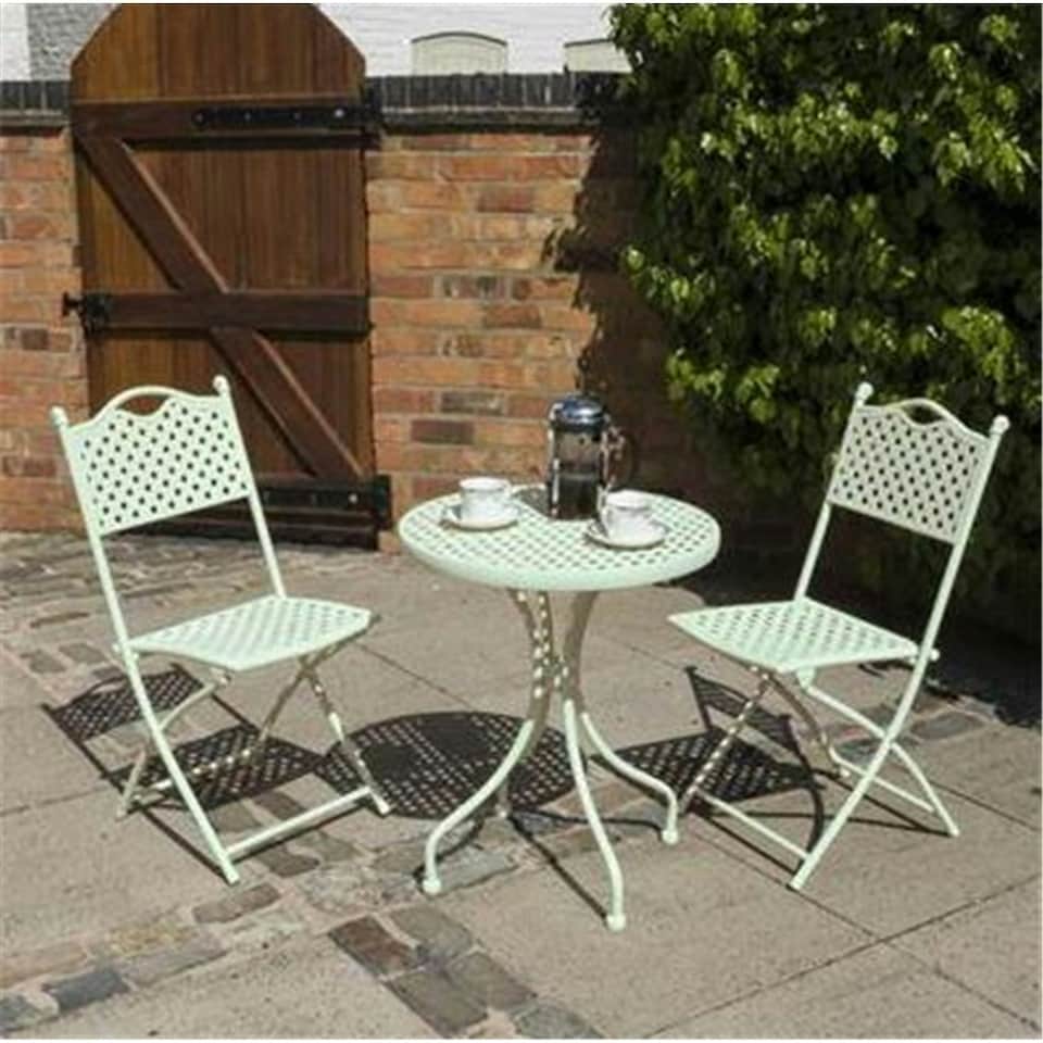 image 1 of 2 Seater Deluxe Havana Bistro Garden Set - Green