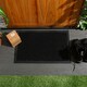 image 6 of Nicola Spring Heavy Duty Door Mat - 60 x 40cm - Black Waves