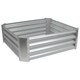 image 1 of Harbour Housewares Square Galvanised Steel Raised Garden Bed - 90cm x 90cm - Silver | Silver | Silver