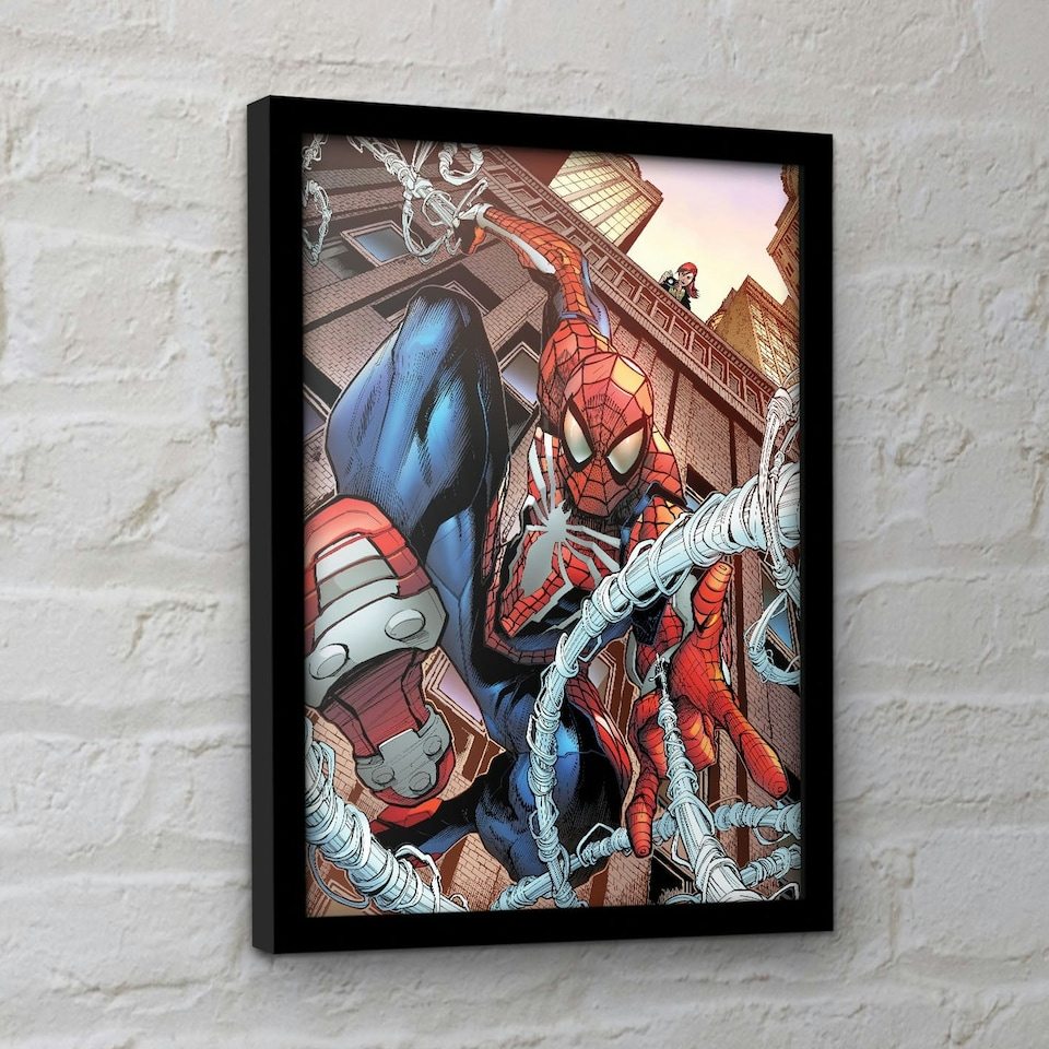 image 1 of Spider-Man (Shooting) Framed 30x40cm Print