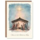 image 1 of Christmas Card Nativity Scene Glory To Newborn King Watercolour