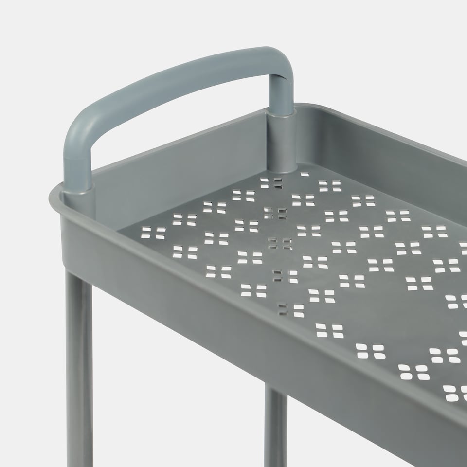image 1 of OHS 3 Tier Storage Trolley Cart Bathroom Kitchen Rolling Organiser
