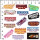 image 2 of Stranger Things Deluxe Logo Stickers (Pack of 50) - Multicoloured - One Size