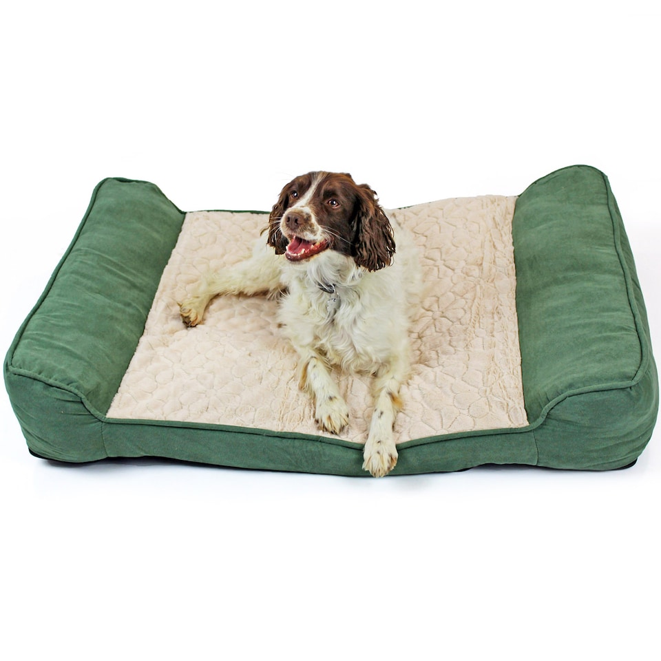 image 1 of Actiaspet - Deluxe Orthopaedic Dog Sofa Bed (Green, X Large)