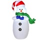 image 1 of HOMCOM 4ft Inflatable Christmas Snowman Decoration LED Lights for Lawn Garden