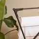 image 5 of Harbour Housewares Foldable Clothes Airer - 3 Tier - Black