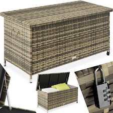 Storage Box Kiruna - rattan garden furniture cushion storage 120 x 55 x 61.5 cm Brown | Nature