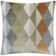 image 2 of Furn Metro Harlequin Velvet Cushion | Green | Green