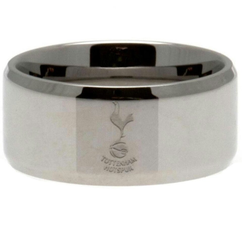 image 1 of Tottenham Hotspur FC Band Ring - Silver - Large