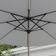 image 8 of Outsunny Solar Patio Garden Parasol with Lights for Outdoor, Light Grey