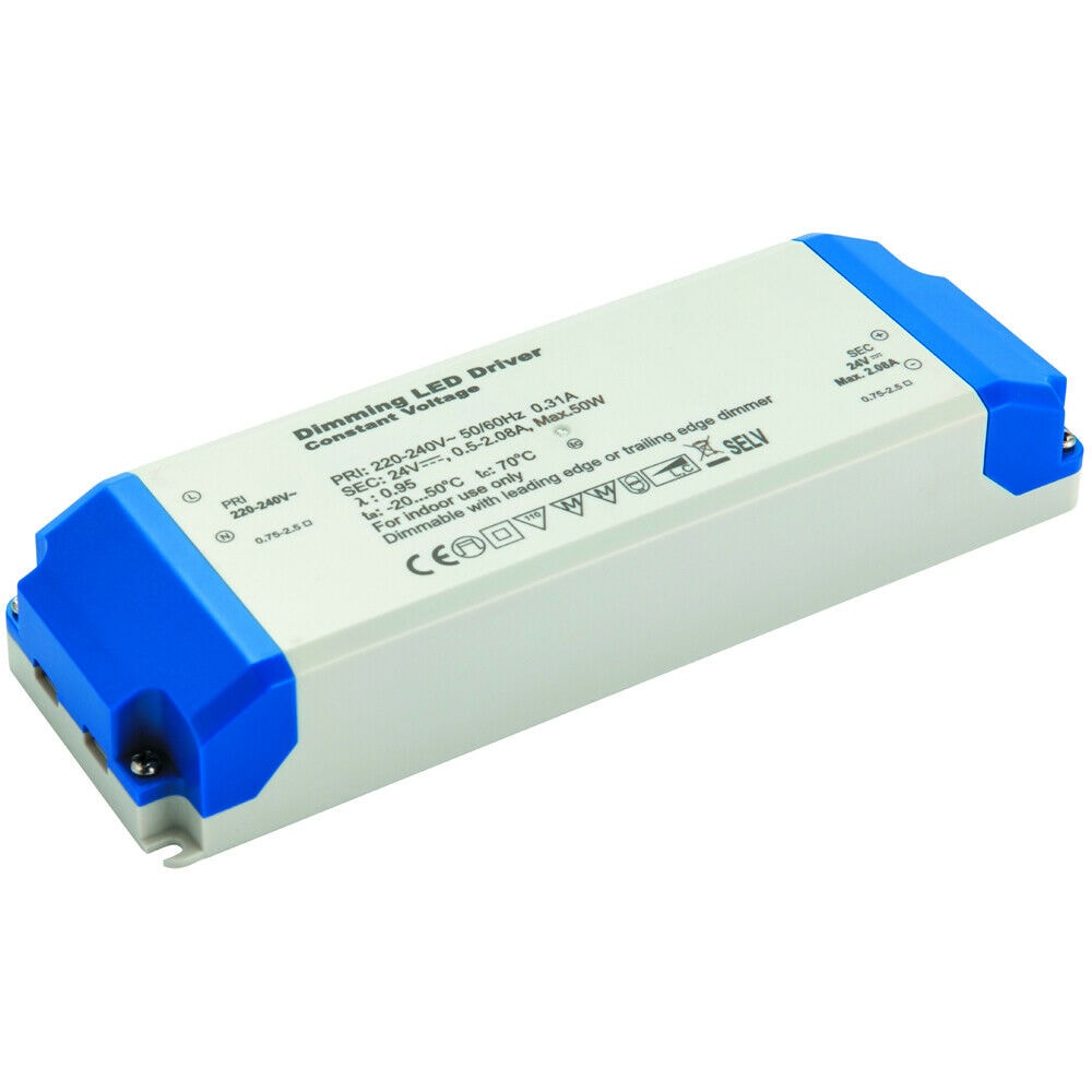 Loops 24V DC 50W Dimmable LED Driver / Transformer Low Voltage Light Power Converter