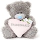 image 7 of Bridesmaid Love Heart Tatty Teddy Bear