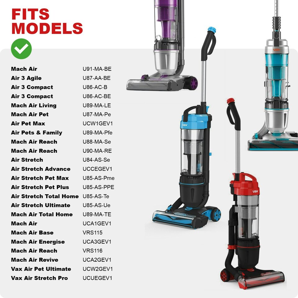 image 1 of SPARES2GO Brushroll for VAX Air Stretch Total Advance U85-AS U84-AS Upright Vacuum 1-3-139332