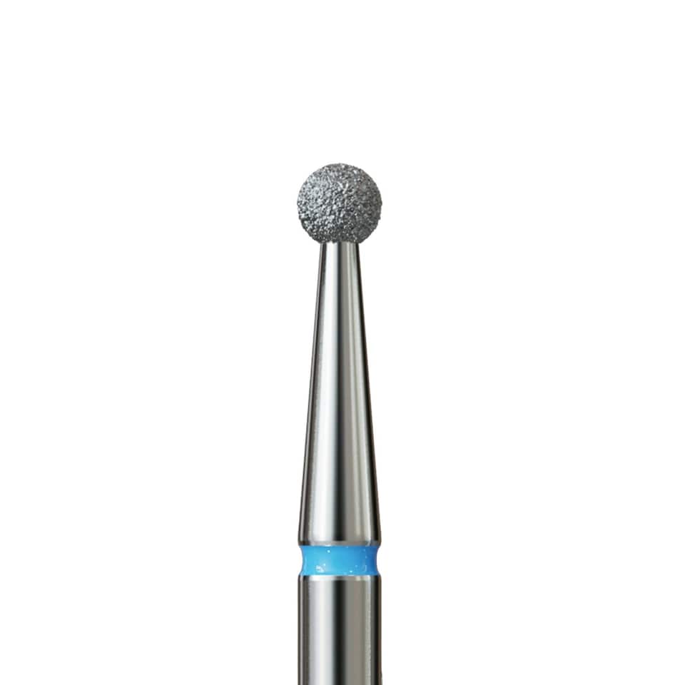 IQ Nails Diamond Nail Drill Bit Ball Shaped Medium Fine 2.1mm Abrasive Cuticle Removal 001.524.021