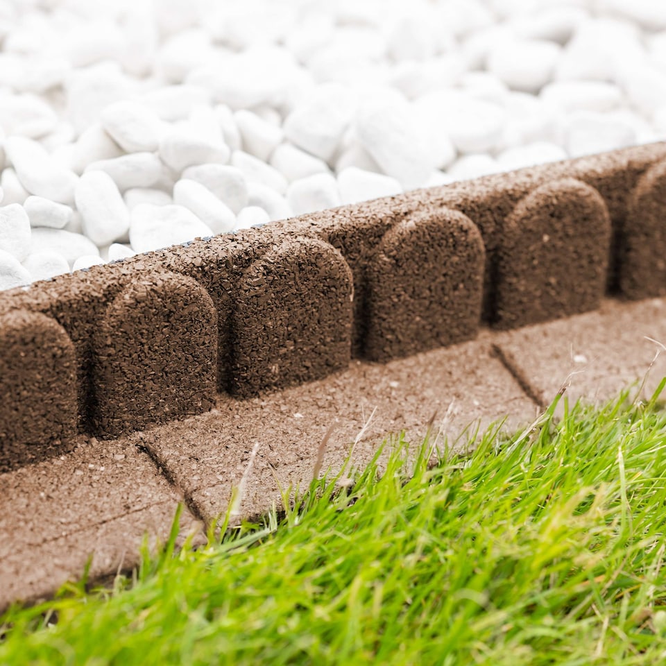 image 1 of Mower Edge Garden Border Edging Lawnmower Friendly 1.2m - Brown - Pack of 1