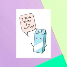 I Think You're Soy Amazing! Greetings Card