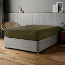 Silentnight Supersoft Fitted Sheet Green | Olive | Single