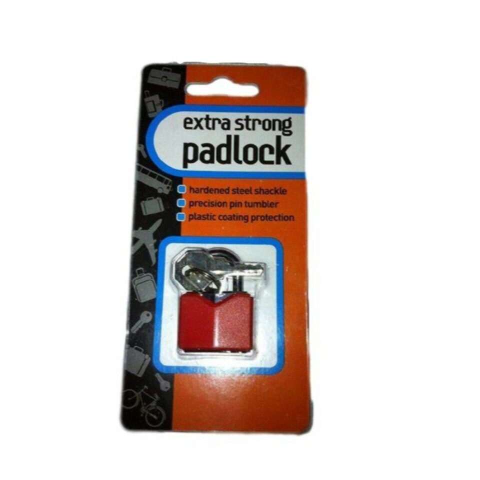 image 1 of Extra Strong Pad Lock - Hardened Steel Shackle with 3 Keys