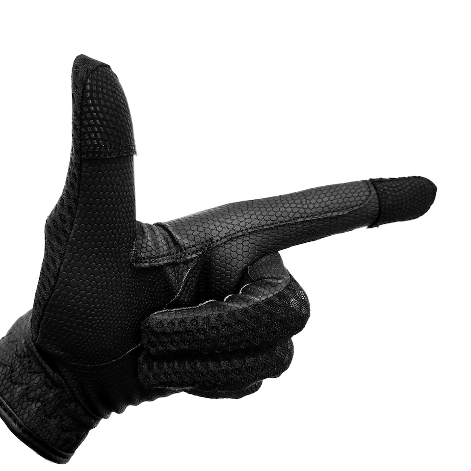 image 1 of Coco Equestrian Black (M) Breathable 3D Mesh Horse Riding Gloves