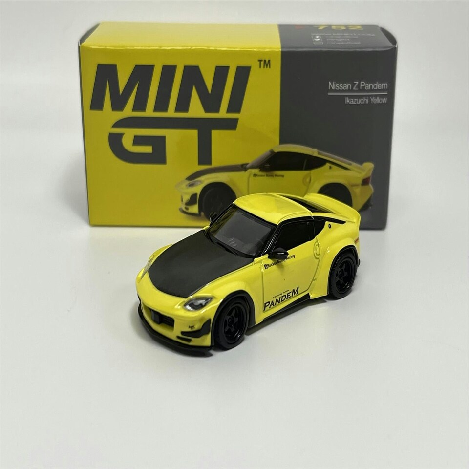 image 1 of Nissan Z Pandem Ikazuchi Yellow LHD 1:64 Mini GT MGT00752L