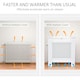 image 3 of HOMCOM Radiator Cover Heating Cabinet Solid MDF Small Sized White Modern Home