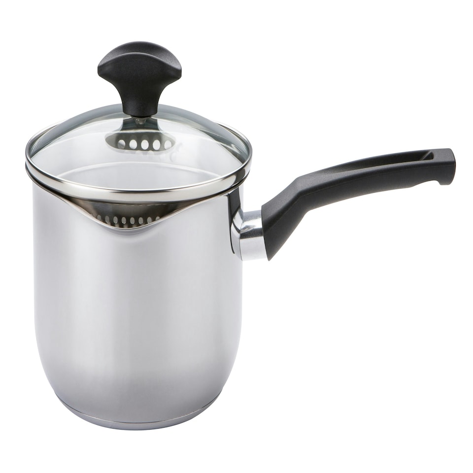 image 1 of Prestige Cook & Strain Saucepan Set, 3pce