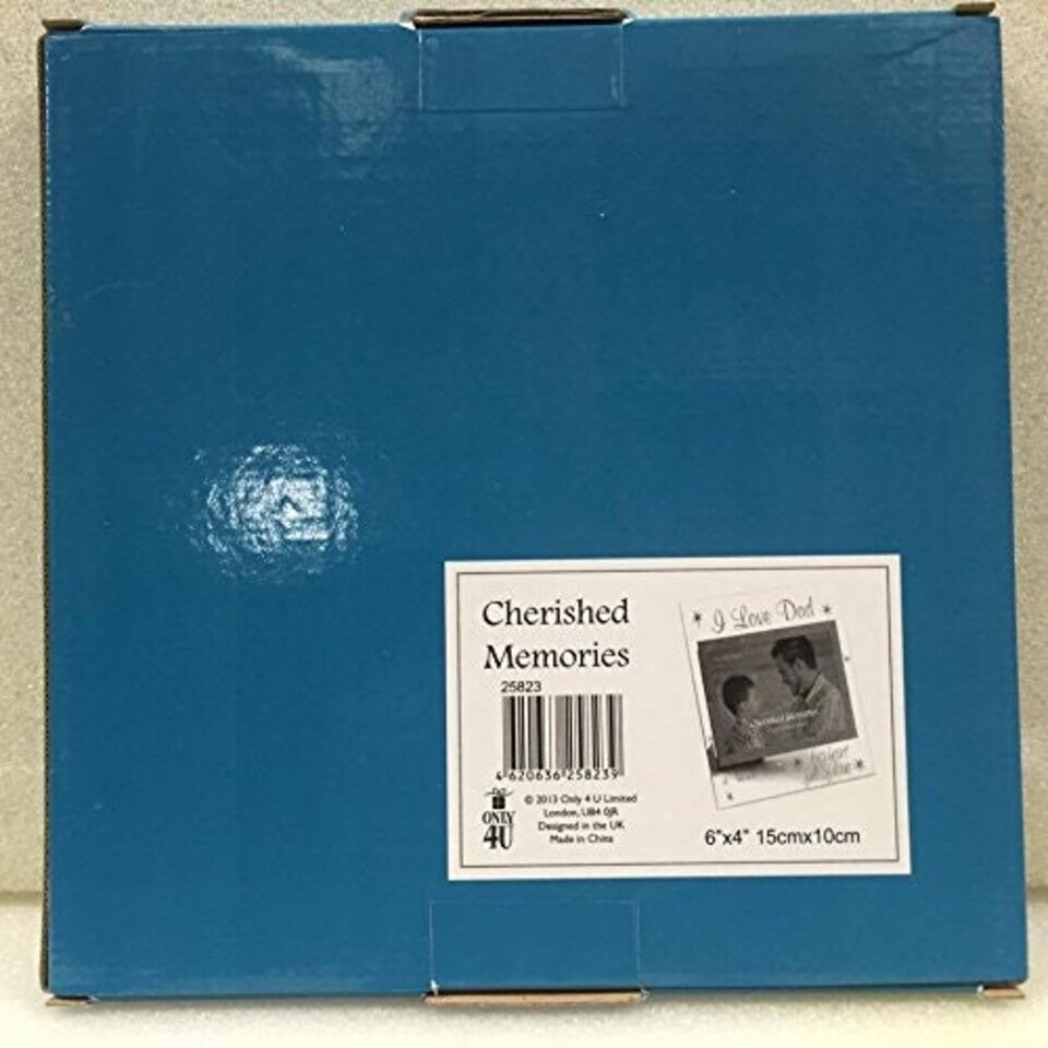 image 1 of Cherished Memories - I Love Dad Glass Photo Frame