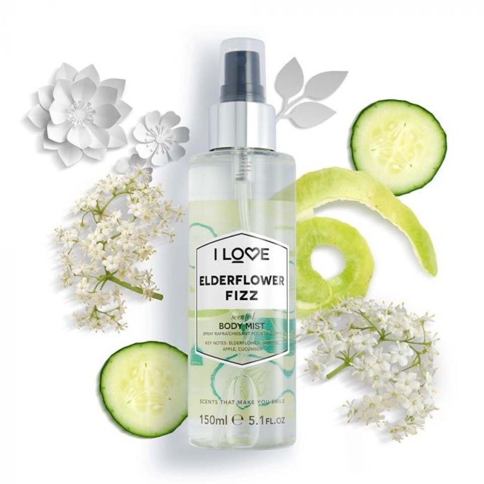 image 1 of I Love Elderflower Fizz Scented Body Mist 150ml