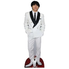 V Kim Tae-hyung White Jacket Bangtan Boys BTS Lifesize Cardboard Cutout 180cm