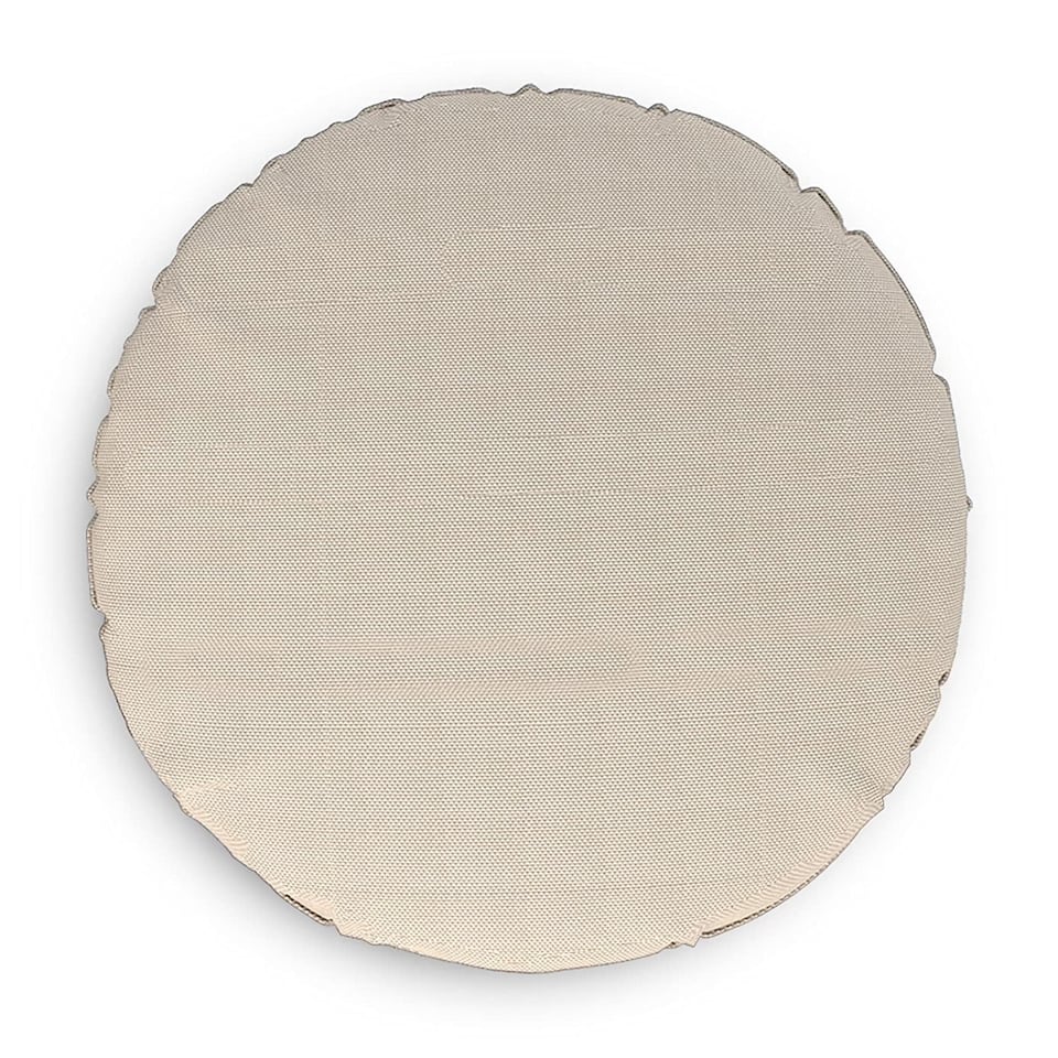 image 1 of Covers&All Round Pillow Cover, Weather & UV Resistant, with Zippers, Round 30in D x 30in W, Beige