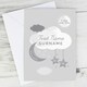 image 8 of Personalised New Baby Moon & Stars Card