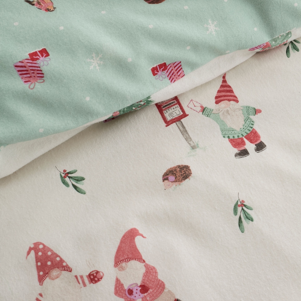 image 1 of Fusion Christmas Gonks Duvet Cover Set Natural