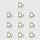 image 3 of ValueLights Decking Lights 10 Pack Silver Outdoor Decking Light Extension Warm White 40mm