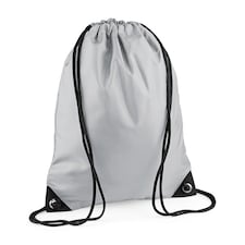 Bagbase Premium Drawstring Bag | Grey | Light Grey | One Size | 1