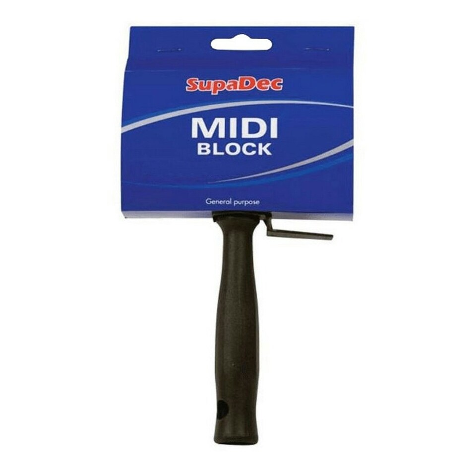 SupaDec MIDI Block Brush - Black - 30 x 120mm