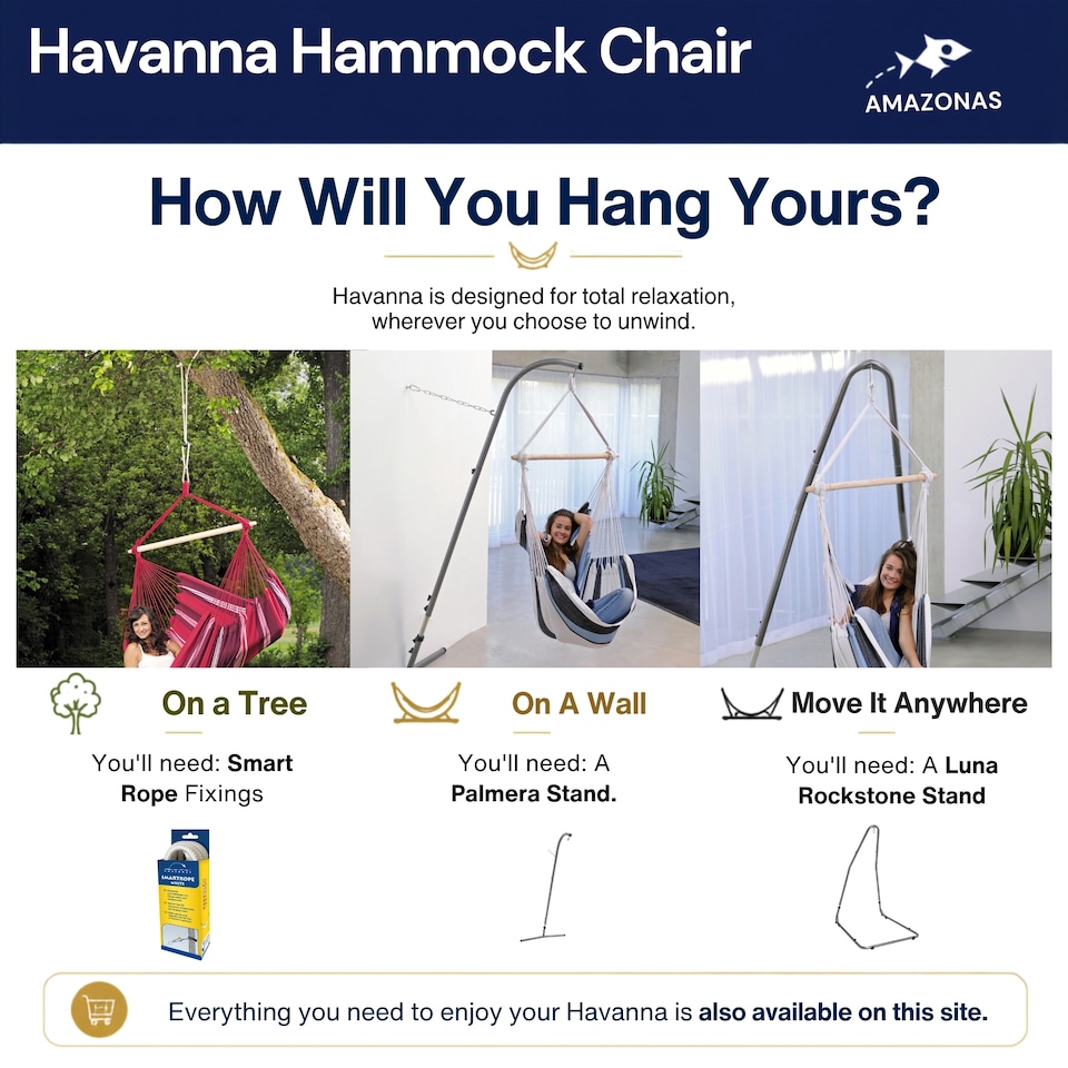 image 1 of Amazonas Outdoor Hanging Chair – Havanna Fuego