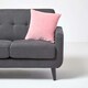 image 4 of Homescapes Pink Velvet Cushion Cover - 40 x 40 cm Pink