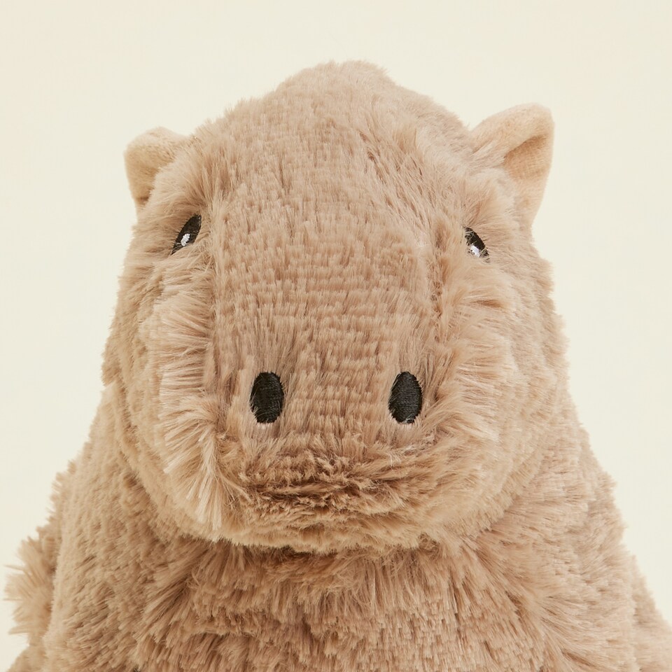 image 1 of Warmies Plush Capybara LARGE