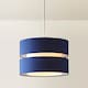 image 4 of ValueLights Sophia Large Navy 2 Tier Ceiling Light Shade and Bulb