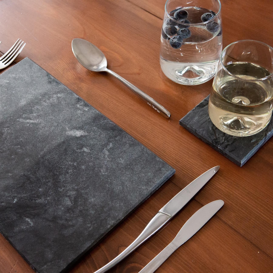 image 1 of Argon Tableware Marble Rectangle Chopping Board - 30cm x 20cm - Black | Black | Black
