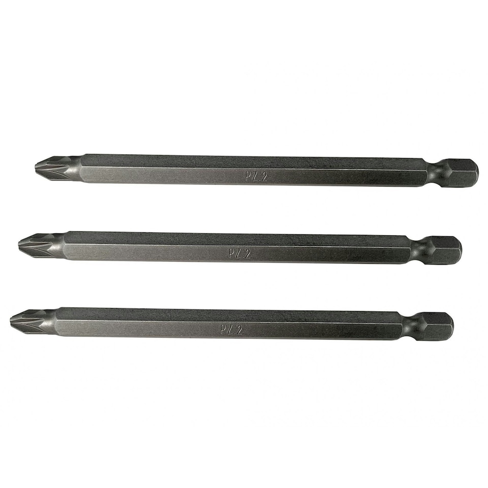 Faithfull S2 Power Screwdriver Bits, Pozidriv - Multi Colour - PZ2