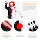 image 3 of Killer Clown Costume | Multi | XL