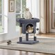 image 6 of Yaheetech 59 cm 2-Level Cat Tree with Condo Dark Grey
