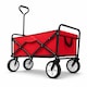 image 1 of Red Heavy Duty Foldable Garden Festival Trolley Cart Wagon Truck