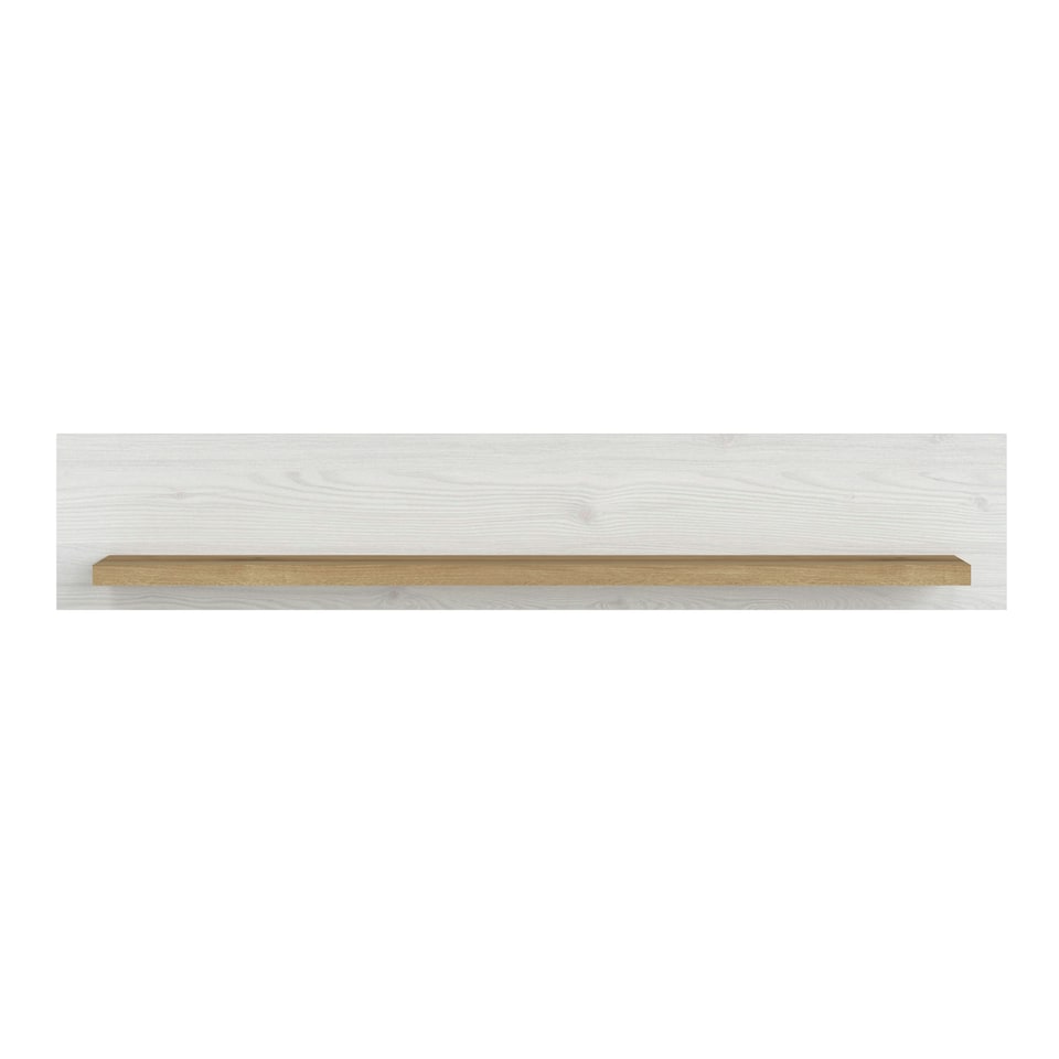 image 1 of Celesto Shelf in White and Oak