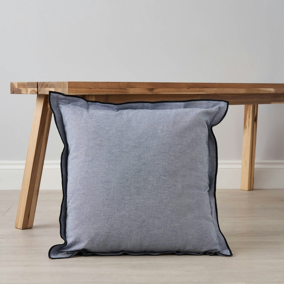 image 1 of BHS Pierre Cushion, Blue Blue | Blue