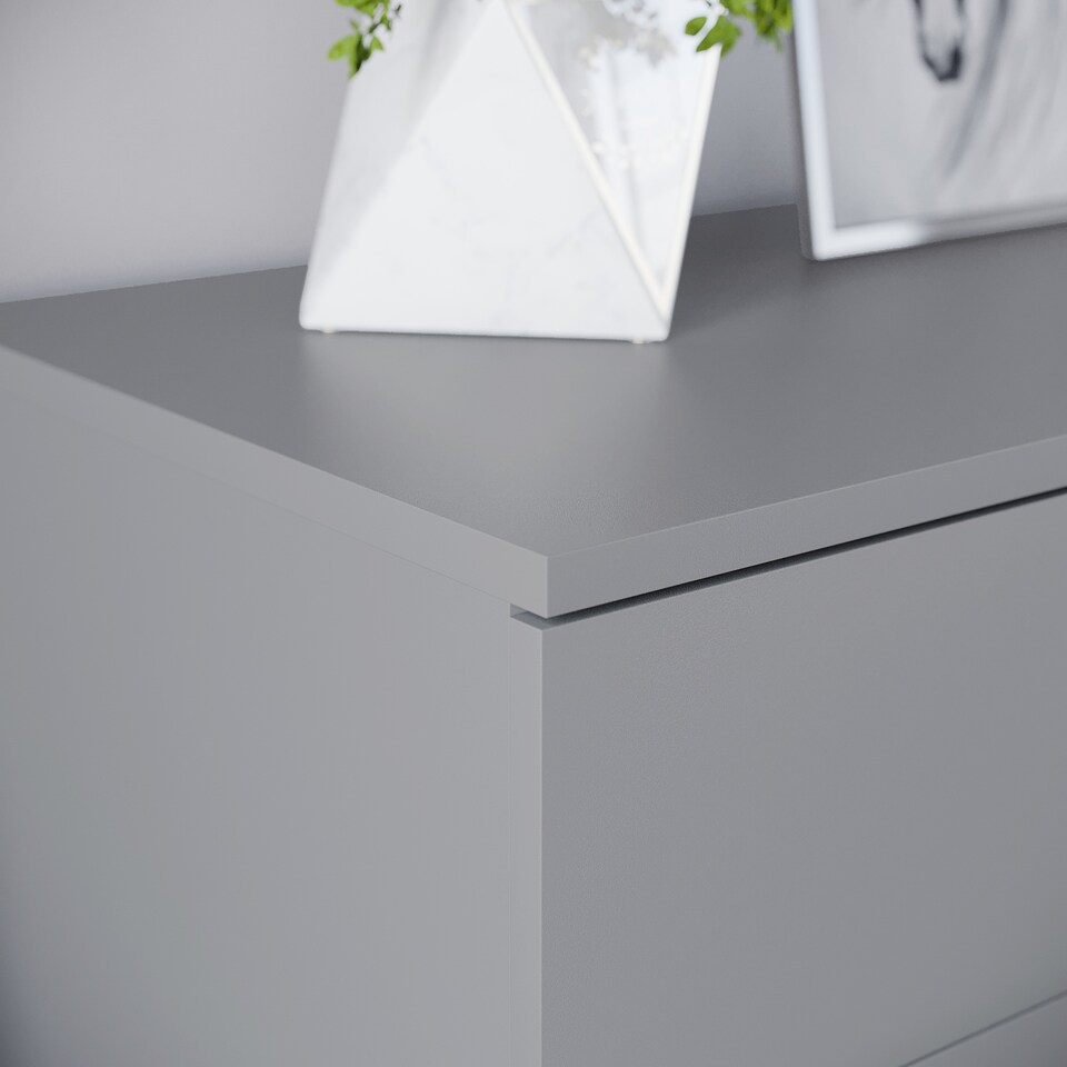 image 1 of Vida Designs Riano 5 Drawer Chest of Drawers Bedroom Storage, Grey