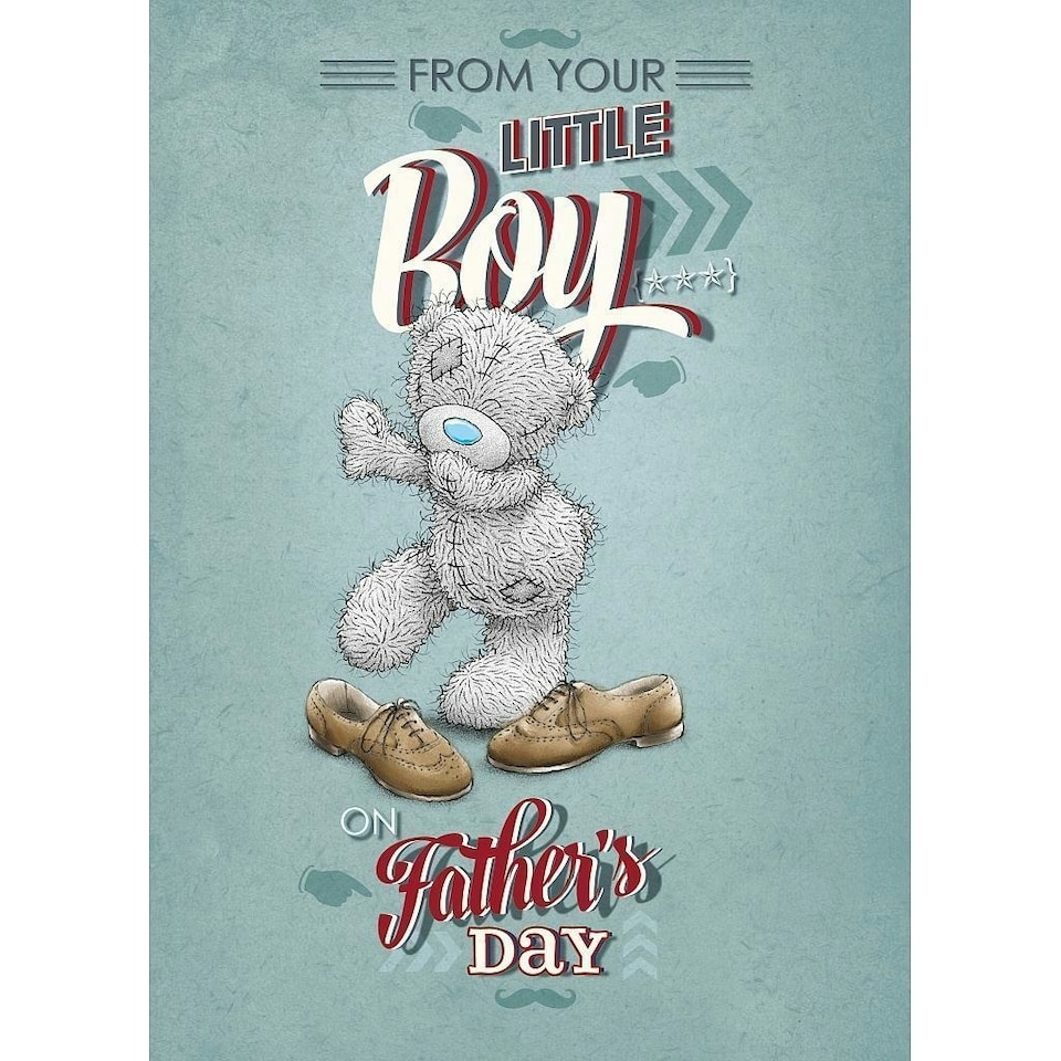 image 1 of From Your Little Boy Me to You Bear Fathers Day Card