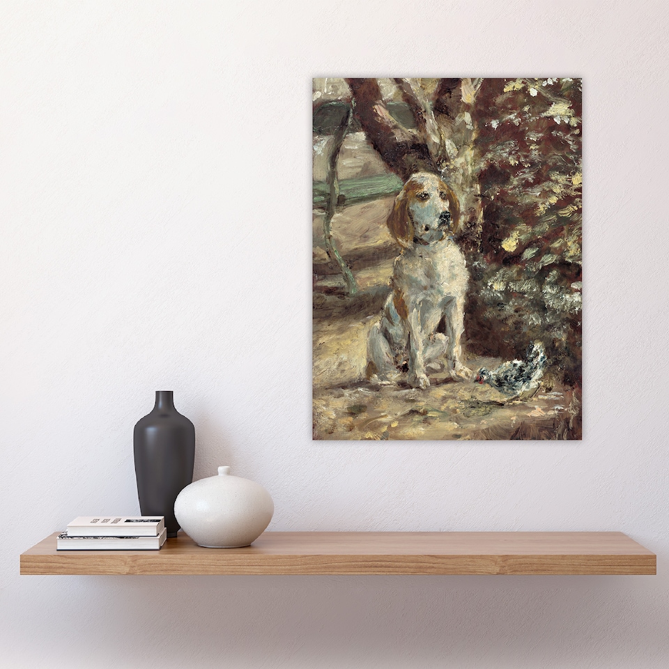 image 1 of The Artists Dog Fleche Vintage Wall Art Print Toulouse Lautrec 18x24"