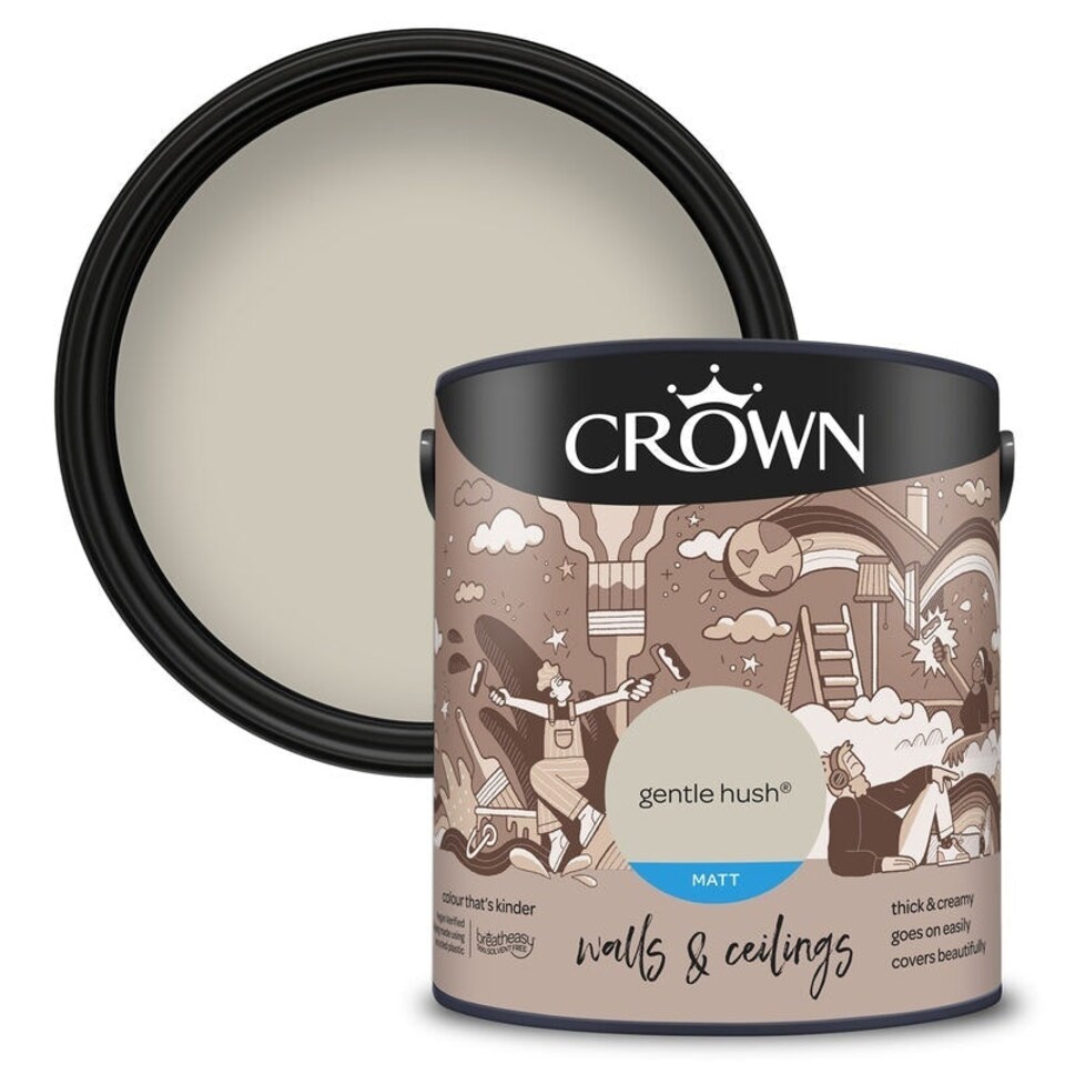 image 1 of Crown Matt Emulsion Gentle Hush 2.5L